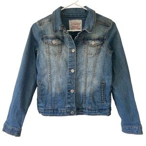Levi's Denim Jean Jacket Stonewash Size Girls XL